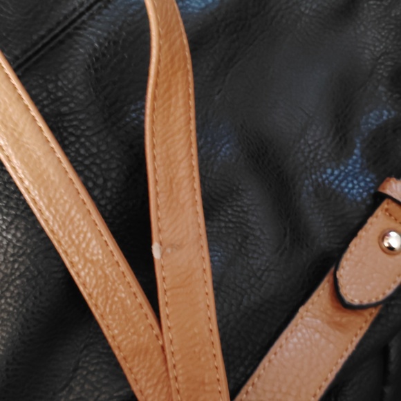 🖤*Jessica Simpson* Black and Tan Hobo Bag GENUINE LEATHER ! - Picture 9 of 9